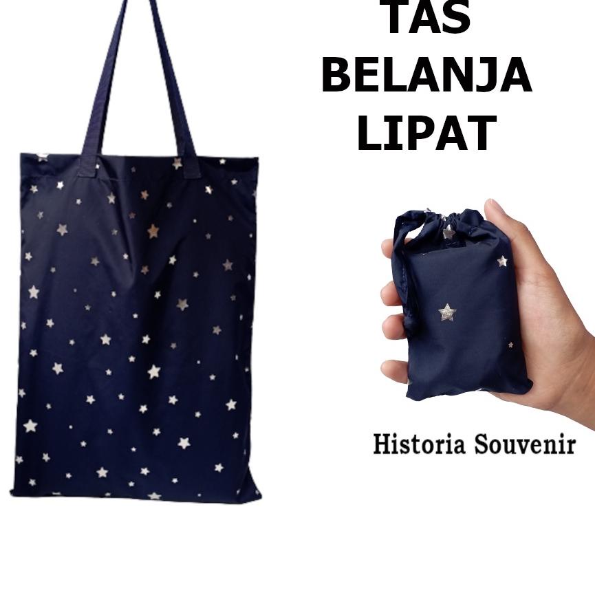 Ready ー➽ Tas lipat eco bag kantong belanja jinjing kain parasut souvenir ultah wedding pernikahan pr