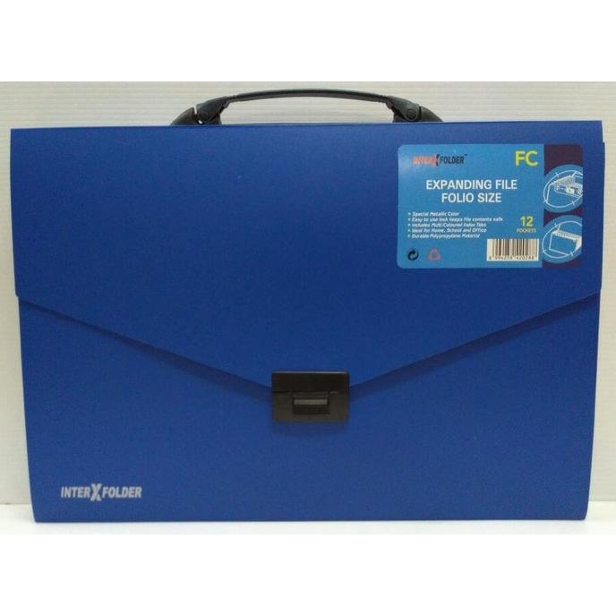 

Office & Stationery | Document Organizer | Expanding File Folio With Handle Grip/Map Harmonika/Map Jinjing Interx | Best Seller