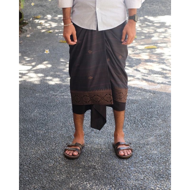 Saput Endek Kombinasi Bordir / Busana Adat Bali / Busana Adat Bali Pria / Pakaian Adat Bali