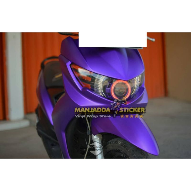 Stiker Skotlet Motor Warna Ungu Metalic Doff Sticker Skotlet Untuk Motor Dan Mobil