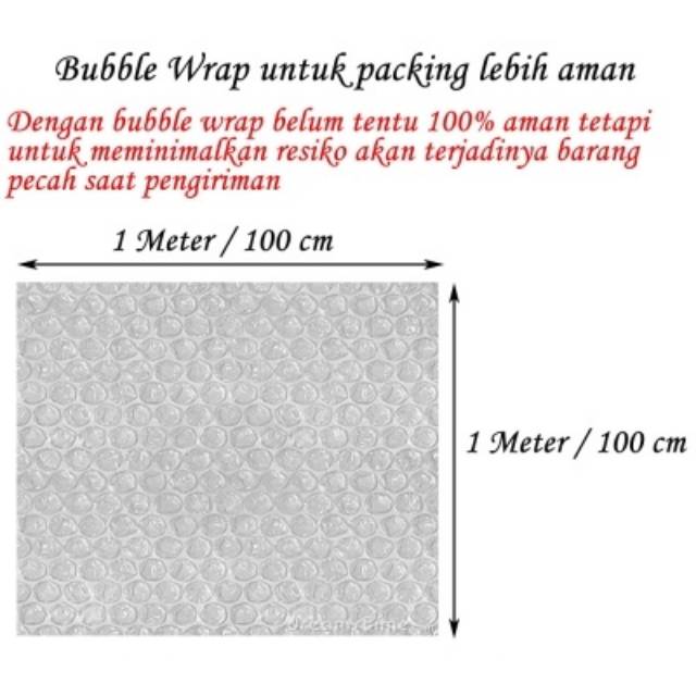 

Bubble Wrap untuk packing tambahan