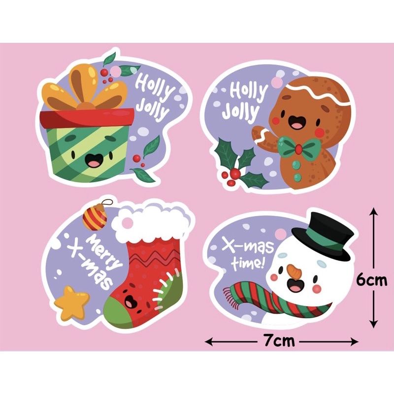 hand tag natal isi 10 pcs - KODE 02