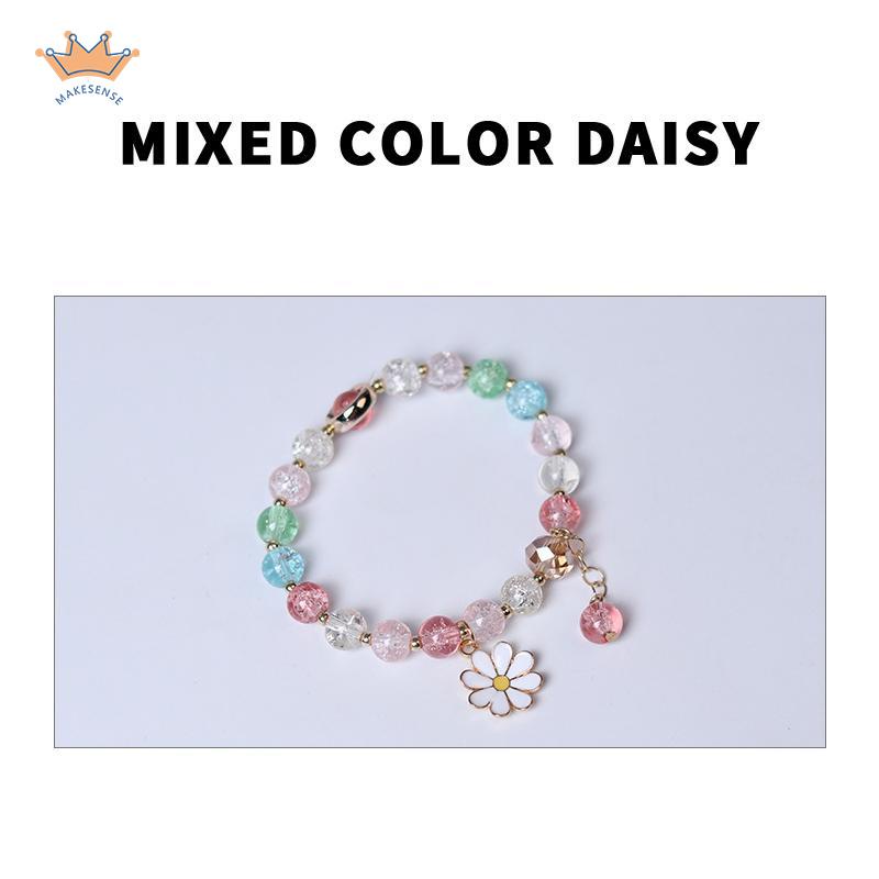 COD⭐Gelang Rumbai Bunga Daisy Kristal Korea Wanita Gadis Gelang Perhiasan Aksesoris MK