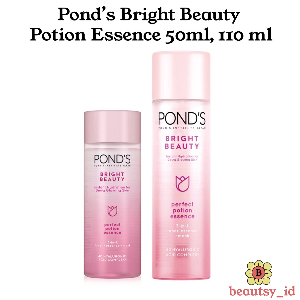 Pond's Bright Beauty Perfect Potion Essence Toner - 50 ,110 ml ORIGINAL COD Mencerahkan White ponds