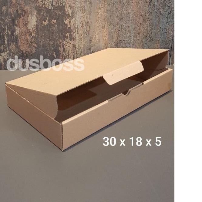 

Ready Stock Kardus 30 x 18 x 5 cm...Die Cut untuk kotak baju- Aksesoris- dll,