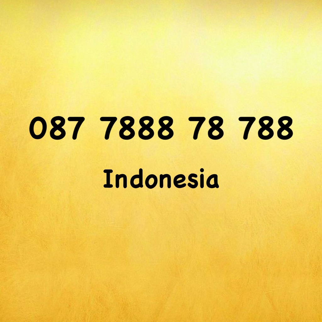 Nomor Cantik XL Bebas Seri 7878 - 8887 - 8788 - 0877 - 087 7888 78 788