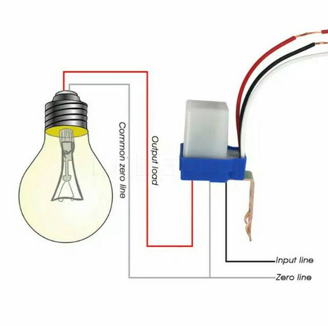 Sensor Cahaya Photo Foto Cell 10A DC 12V Photocell 10A Saklar Otomatis