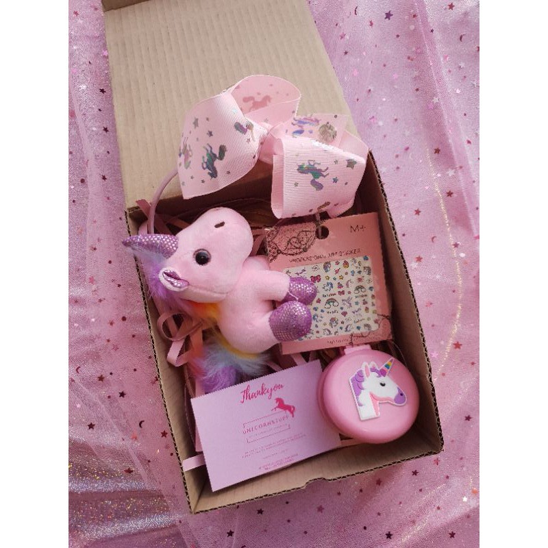 FBELLA 01 UNICORN STUFF INDONESIA Unicorn Box / Paket kado Unicorn