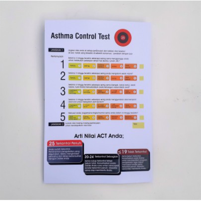 ready stok Poster Asthma Control Test, Poster Asma Kontrol Tes, Poster ACT