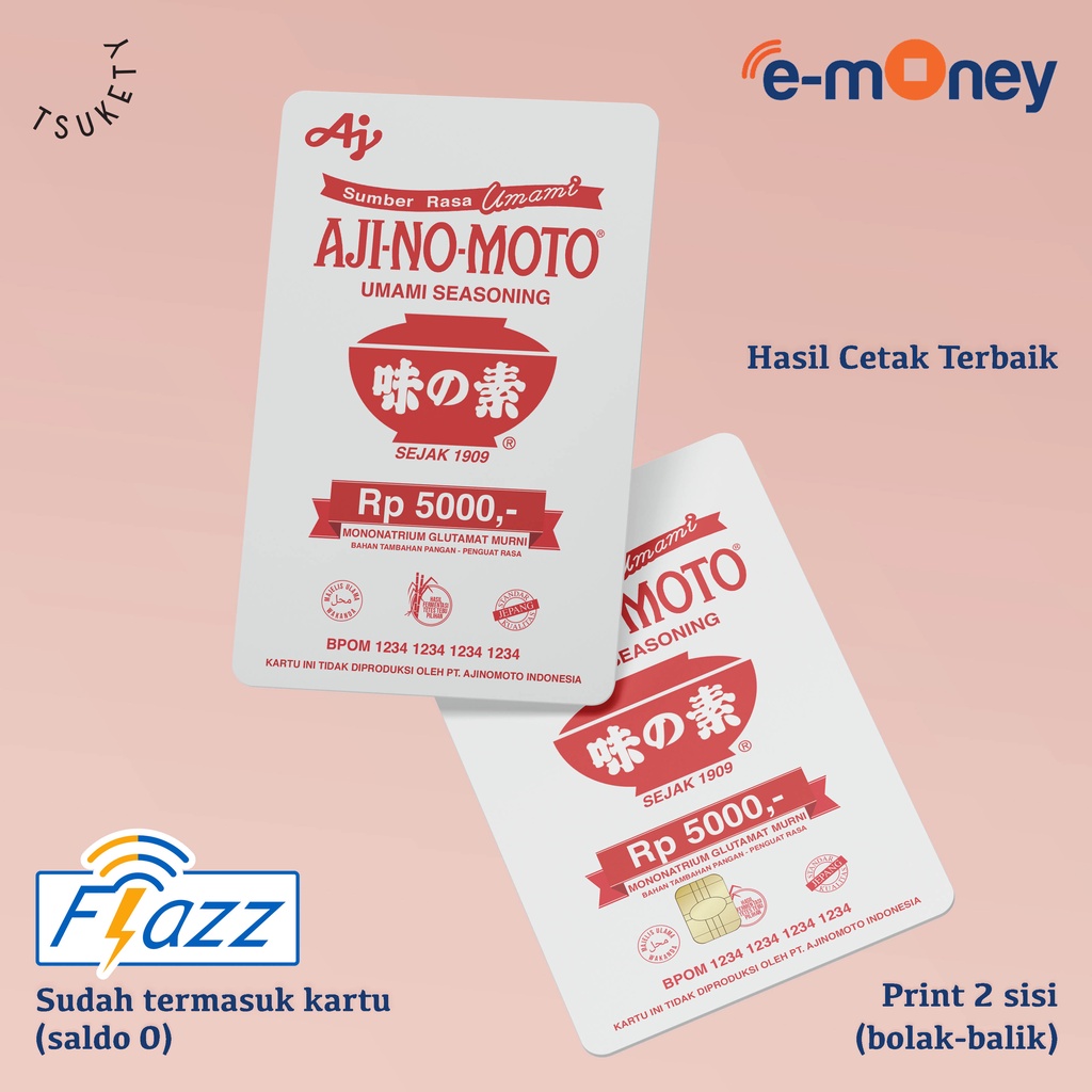 kartu emoney flazz AJINOMOTO