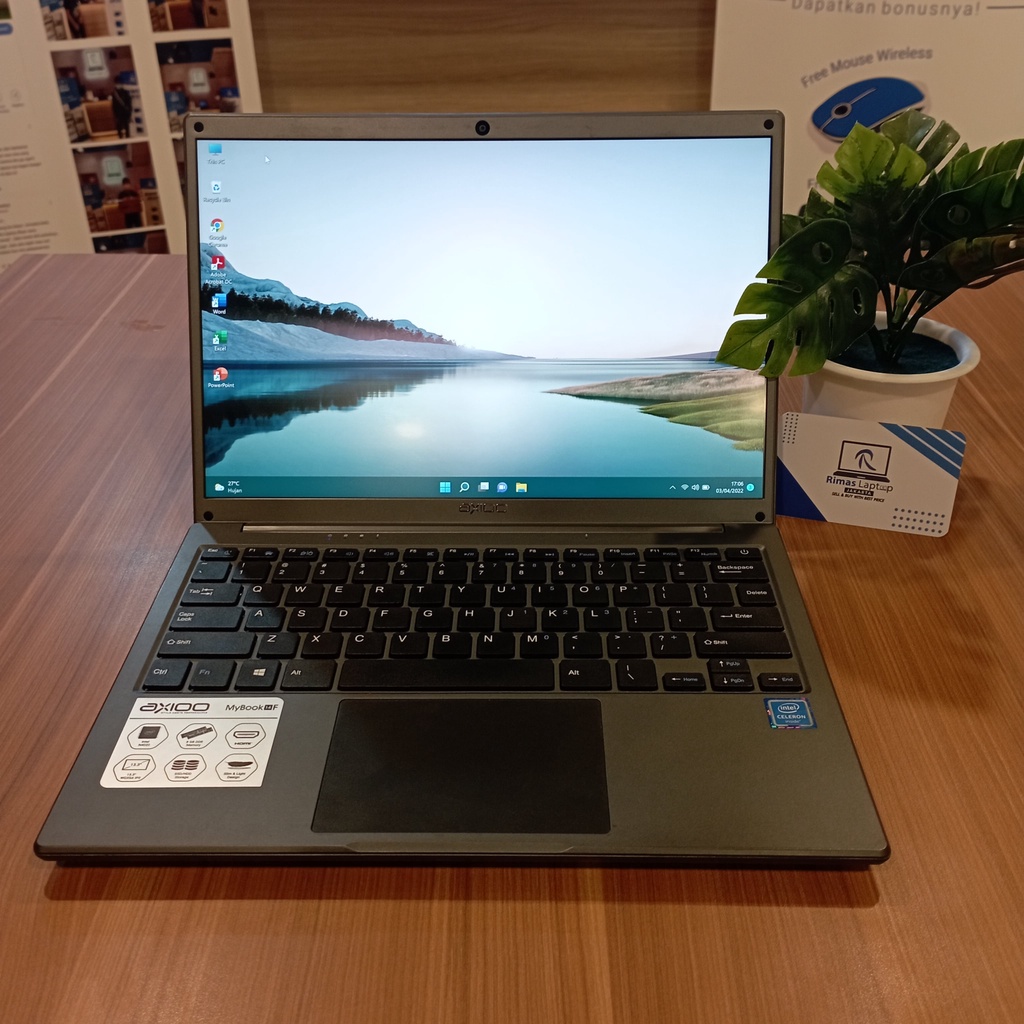 Axioo Mybook 14F Celeron Ram 8GB SSD 512 GB Second Bekas