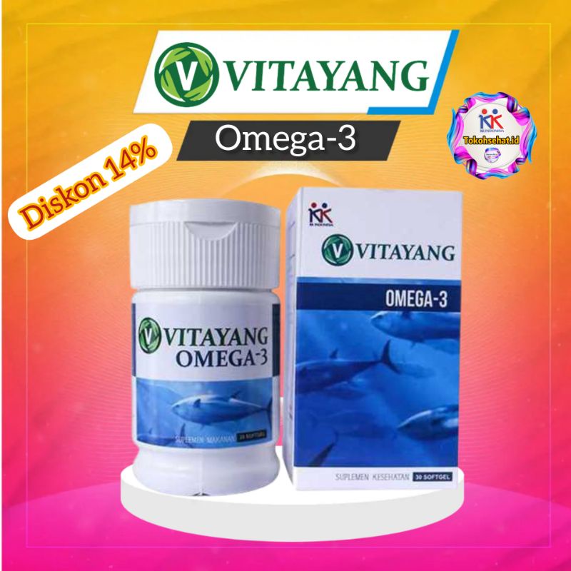 Vitayang Omega 3 Minyak Ikan Omega 3 Suplemen Jantung Syaraf Otak Original KK Indonesia