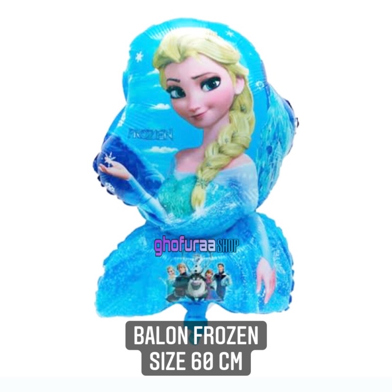Balon Foil Frozen - balon elsa - balon frozen - dekorasi ulang tahun