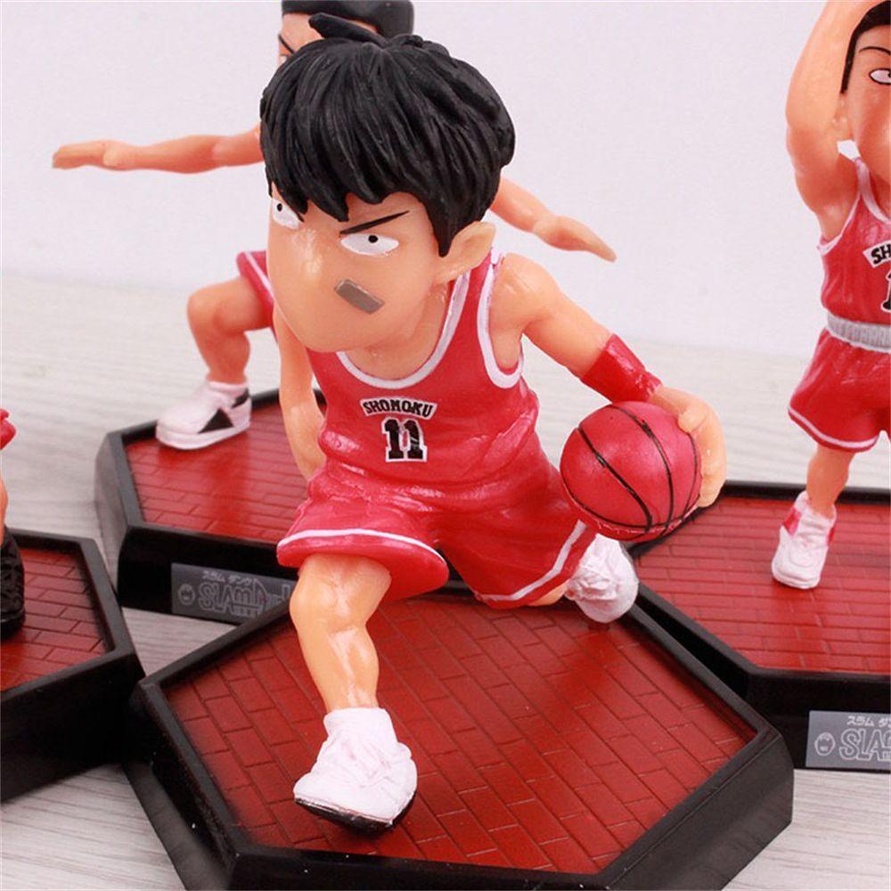 Lanfy Sakuragi Figure Basket Player Hadiah Teman Figure Koleksi Mainan Akagi Takenori Rukawa Kaede Sakuragi Hanamichi