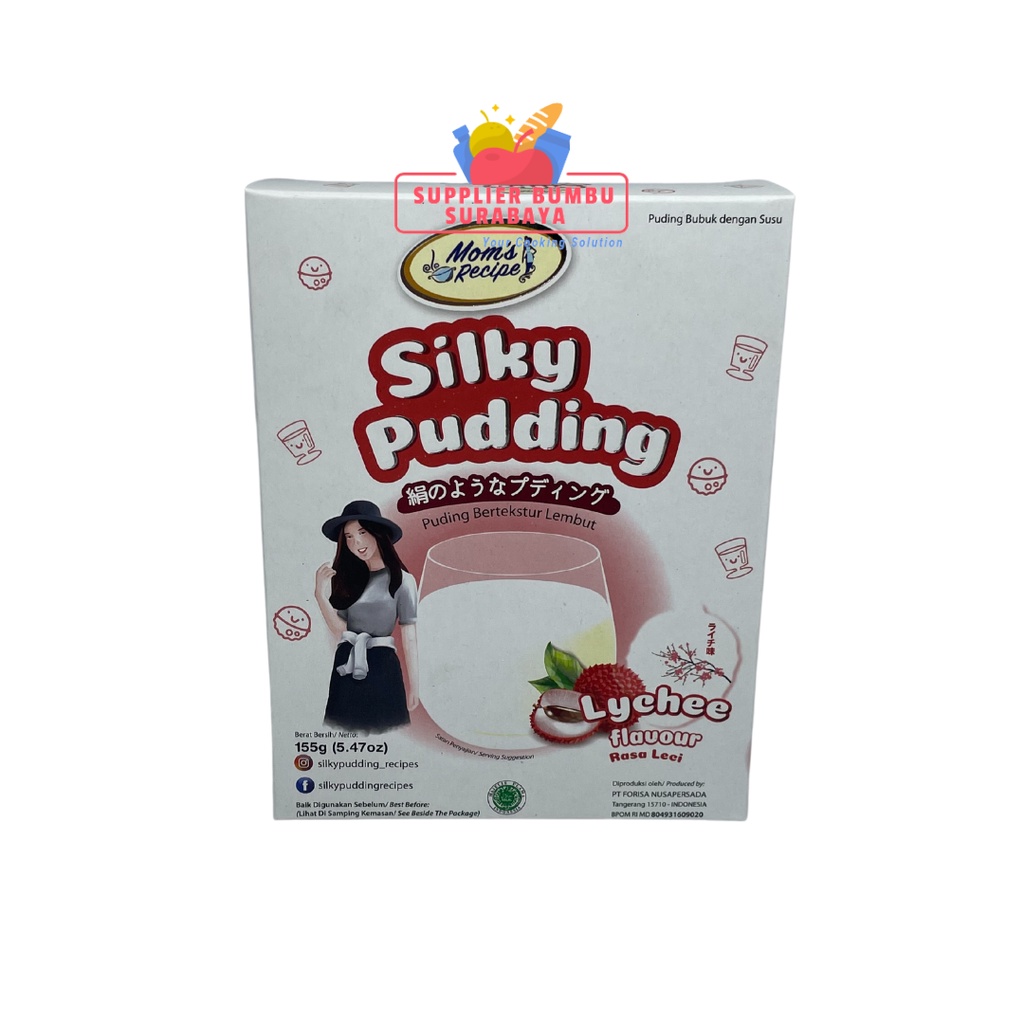 Silky Pudding Forisa Mom’s Recipe 155g PUYO Puding Susu Smooth Chocolate Taro Peach Biscuit Bubble