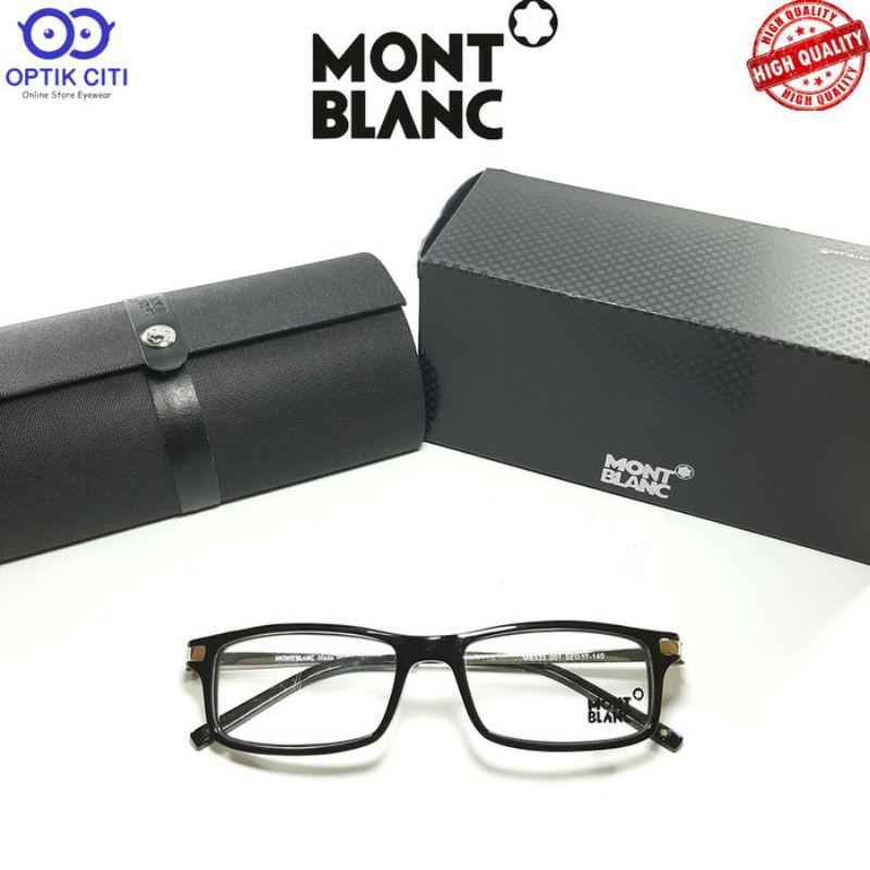 KACAMATA KOTAK KECIL MONTBLANC 333 ADA PEGAS GRADE ORIGINAL