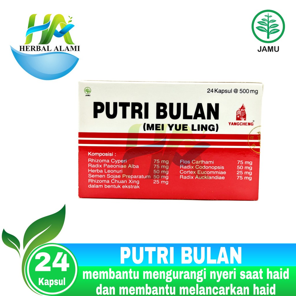 Putri Bulan ( Mei Yue Ling ) - Obat Lancar Haid Herbal dan Meredakan Nyeri Haid