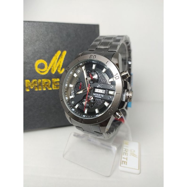 JAM TANGAN MIRETE SPORTY PRIA. WATER RESISTAN. MODEL TERBARU