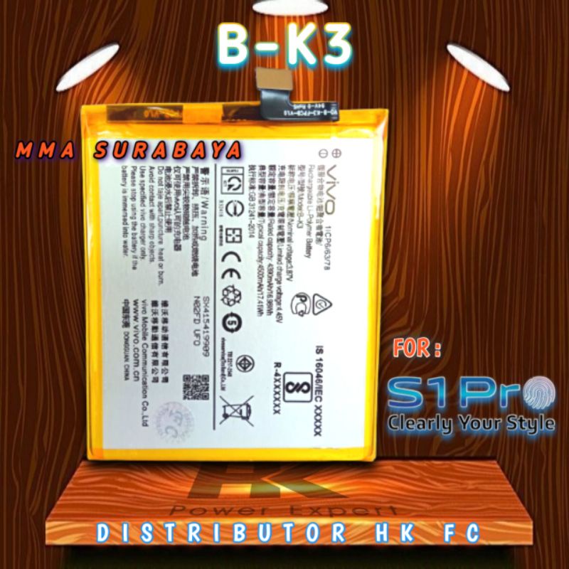 Batre VIVO S1pro Baterai BK3 S1 pro Battery B-K3 S 1pro1