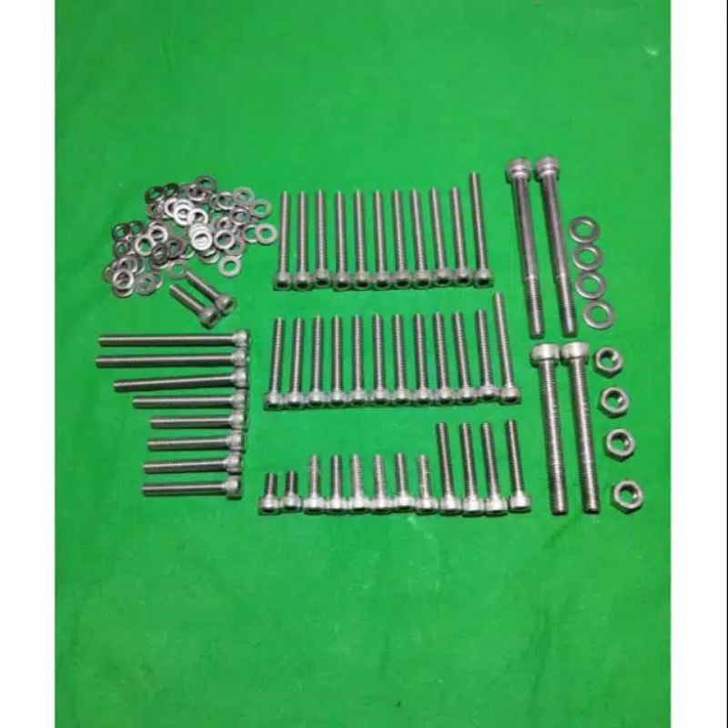 baut L mesin stenlis baut L set mesin stenlis stainlees stenlish pnp cb gl mp tiger