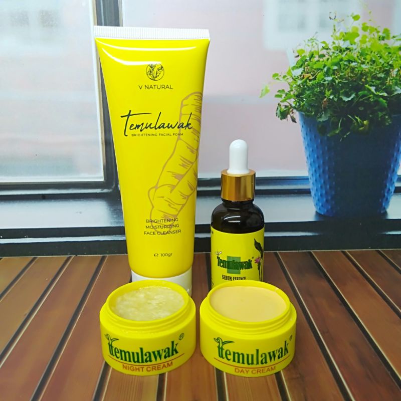 Paket Cream Temulawak 3in1 // Facial Foam+Cream S/M+Serum