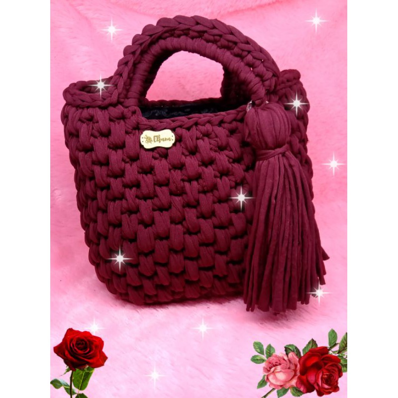 Totte bag t-shirt yarn cantik Warna bisa request