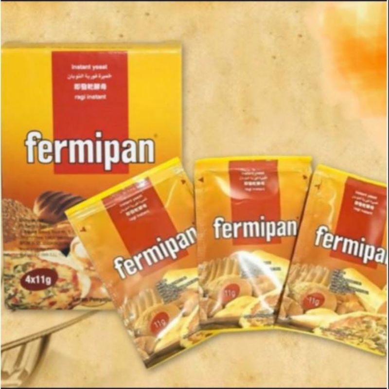 Fermipan Ragi Instan Sachet 11gr (1pak = 4sachet)