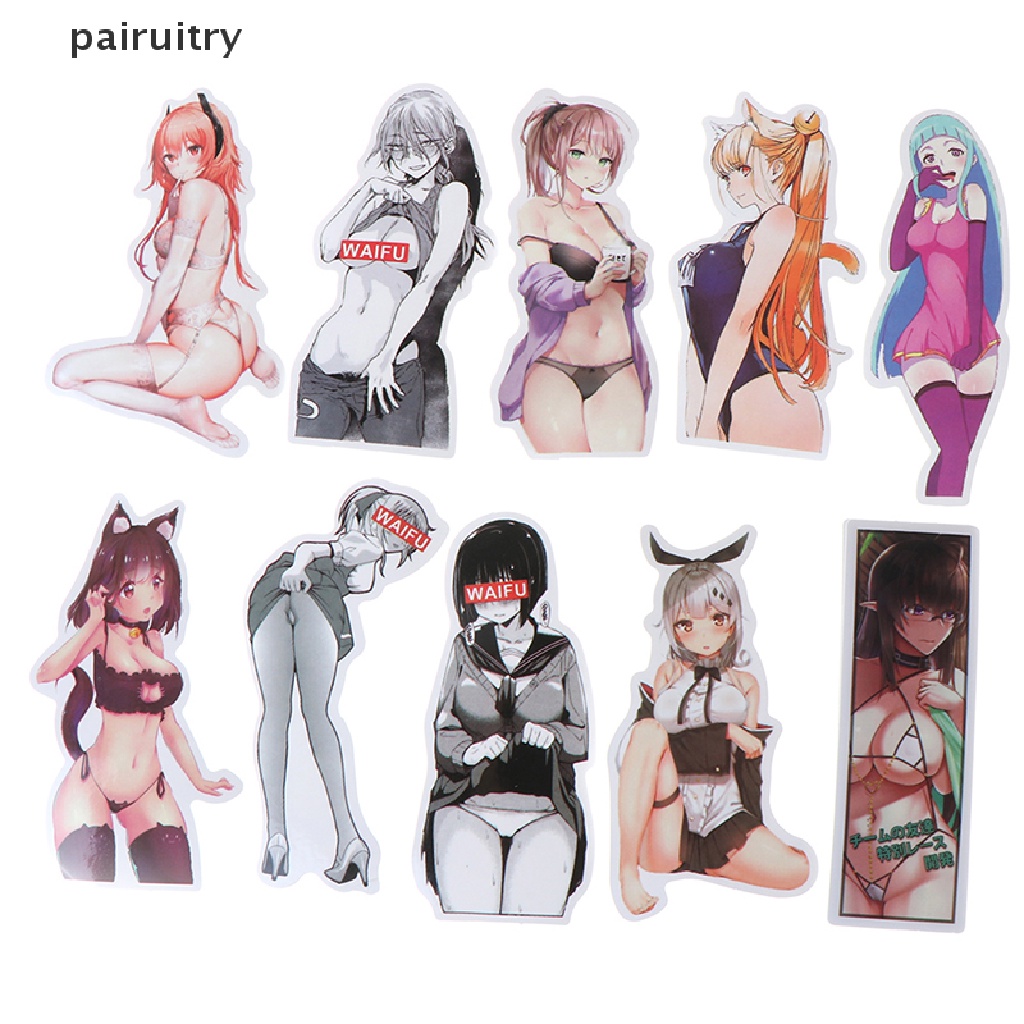 Prt 100Pcs Stiker Motif Anime Wanita Sexy Untuk Dekorasi Scrapbookkoperlaptopgitar DIY PRT