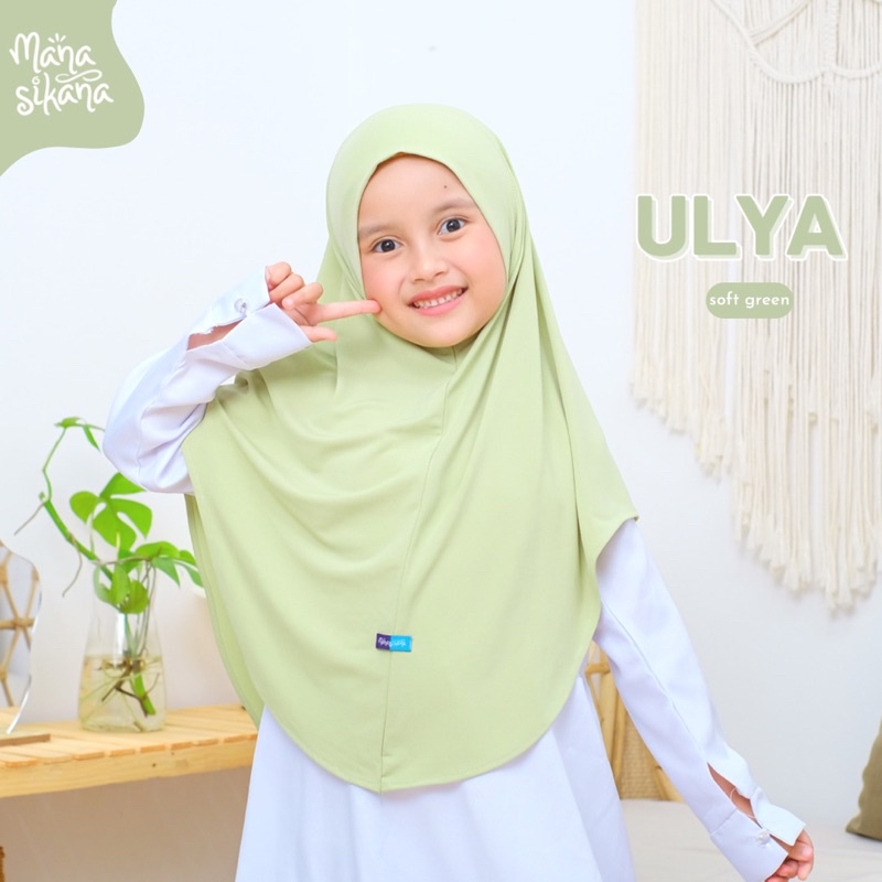 MANASIKANA Ulya Jilbab Anak Instan Jersey Couple Bergo