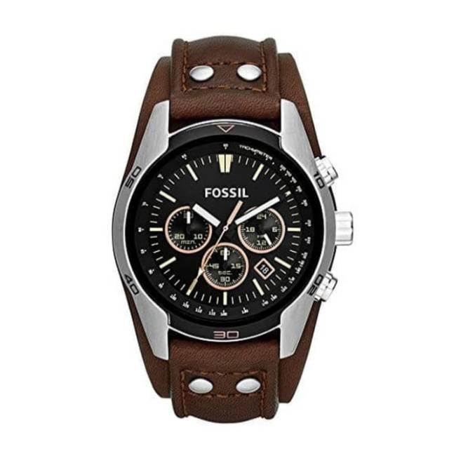 Jam Tangan Fossil Coachman Chronograph Brown Leather CH2891