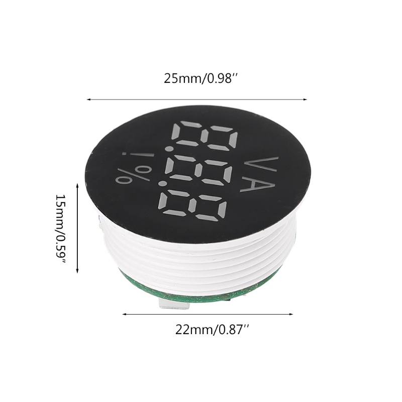 Btsg Digital Voltmeter Gauge LED Digital Display Voltmeter Volt Meter Untuk Mobil Otomatis