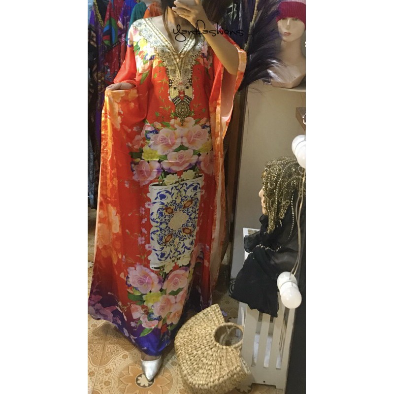 kaftan India silk import