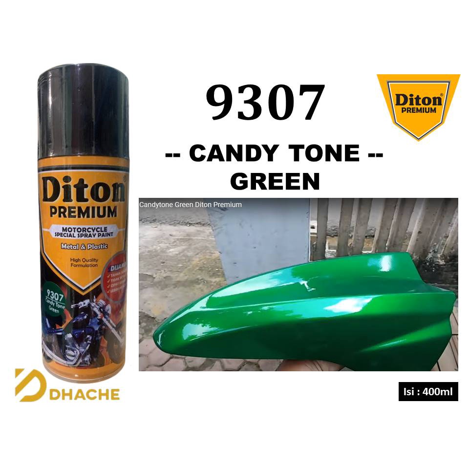 Cat Pilox Diton Premium Candy Tone Green 9307 400cc kendi cendi hijau