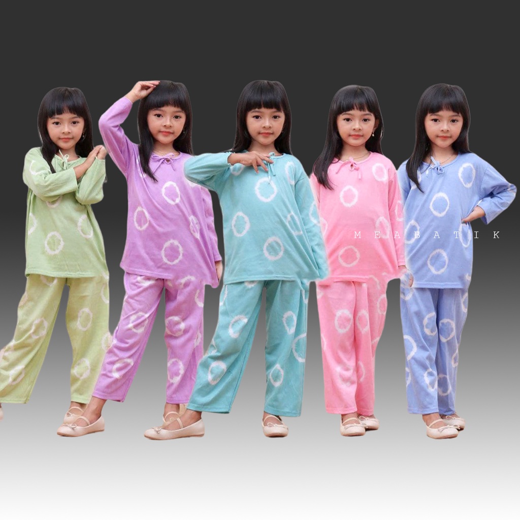 Setelan Anak Perempuan Usia 8 - 12 Tahun - Model Tie Dye