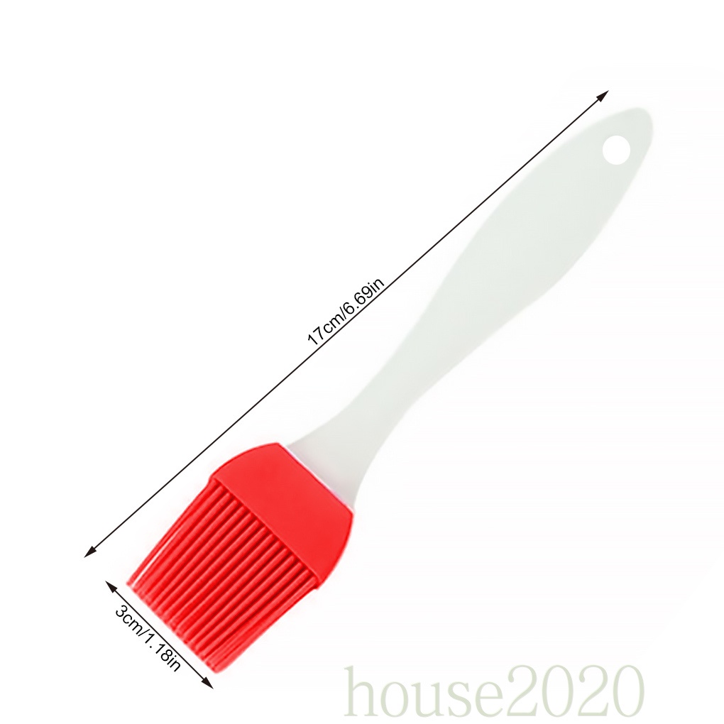 [HOUSE2020]Silicone Oil Brush Heat-Resistant Freeze-resistant Barbecue Tool Home Kitchen Accessories, Red