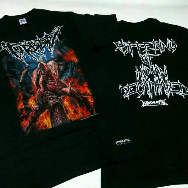 T-shirt band TURBIDITY official _ suffering of human decapitated