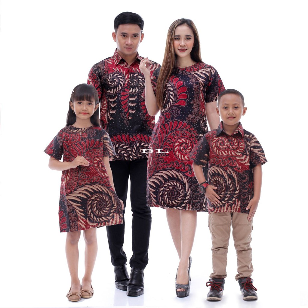 COUPLE KELUARGA DRESS BATIK COUPLE BATIK DRESS PENDEK