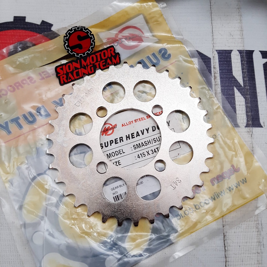 415-34T Gear Gir Belakang Suzuki Satria FU Old / Satria 2T / Smash / Shogun / Tornado RC Wilwood Chr