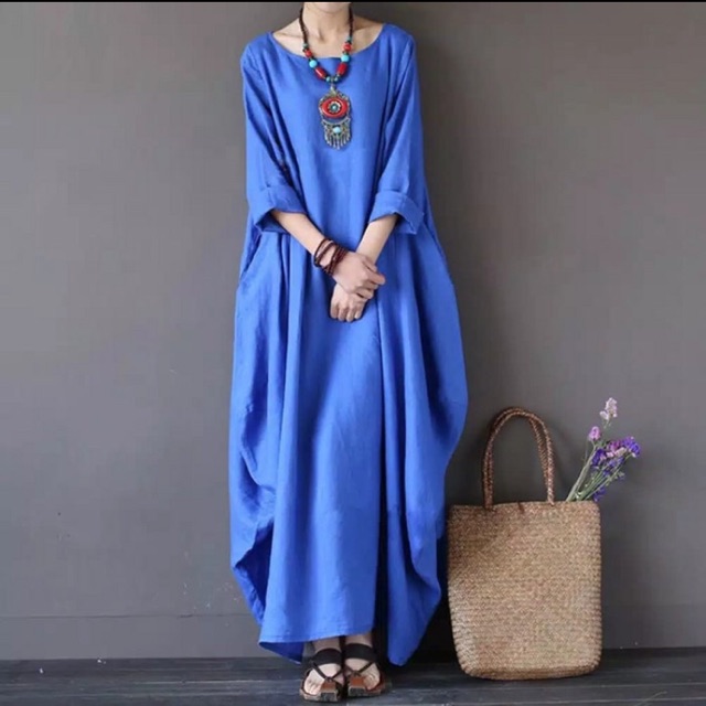 Mumu_LONG DRESS (LONGGAR ROUND NECK)
