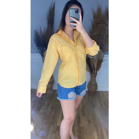 BEFAST - ZEC OOTD Wanita Kemeja JIA / Kemeja Oversize Pastel / Kemeja Lengan Panjang / Kemeja Motif