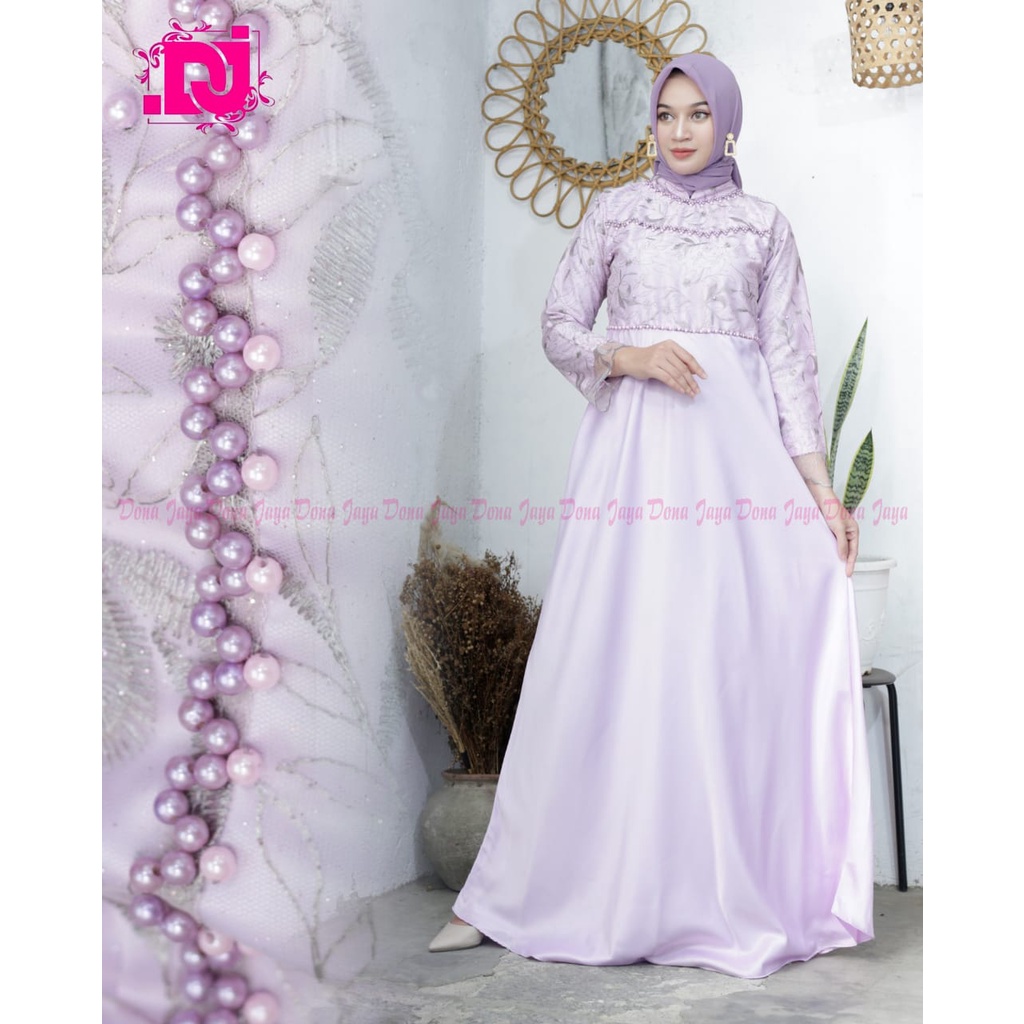 Kebaya Gamis Tiara Payet DJ / Kebaya Wisuda Modern / Gamis Pesta Mewah / Dress Kondangan