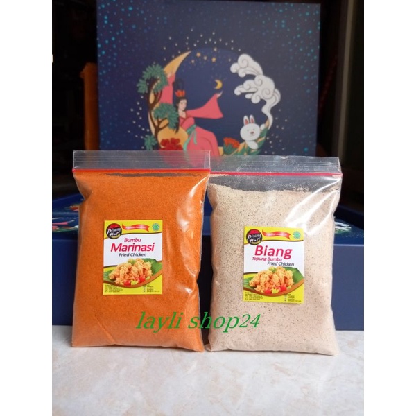 

paket biang tepung 100gr marinasi 100gr ayam goreng fried chicken