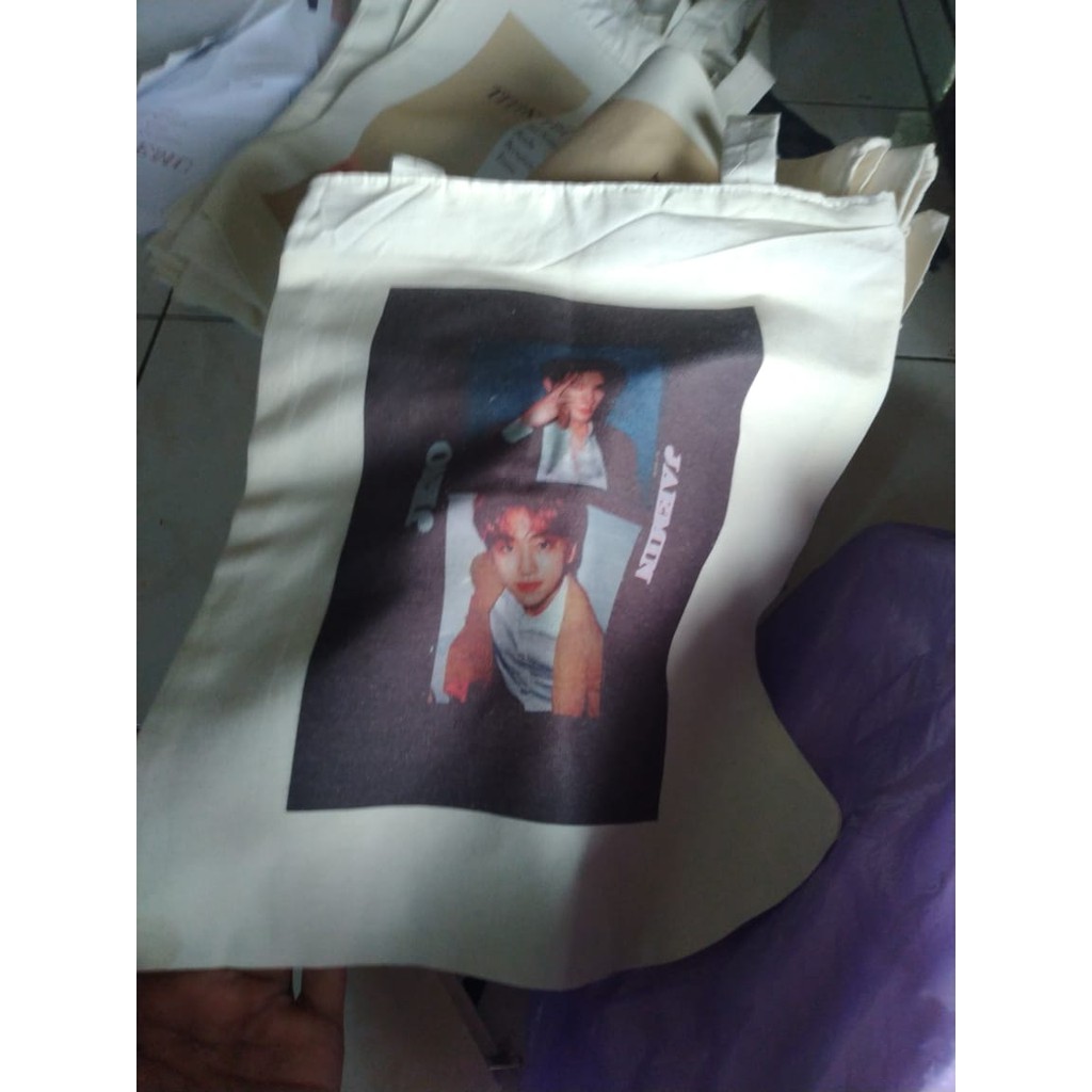 TOTEBAG CUSTOM BLACU RESLETING 30x40