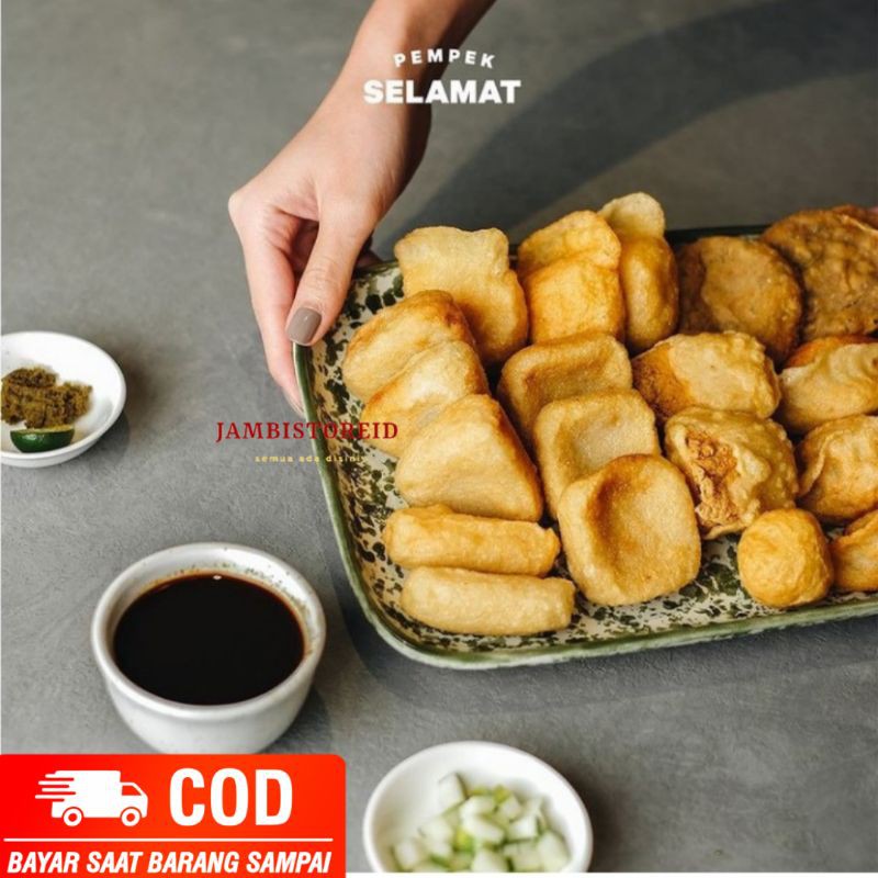 (JAMBISTOREID) Pempek Selamat Paket 20pcs Campur Oleh-Oleh Jambi Bisa COD Jajanan Makanan Frozen Jam