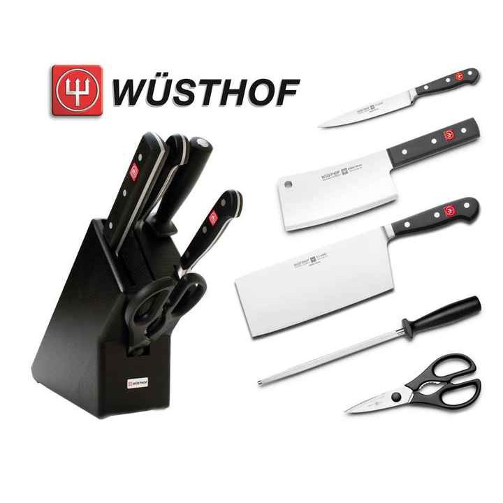 Wusthof Classic Knife Blockwith 5pcs Solingen Germany Pisau Set