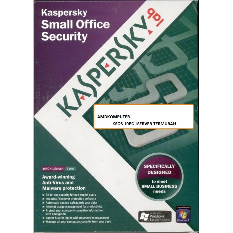 Kaspersky Small Office Security For 10 pc . Original License KSOS