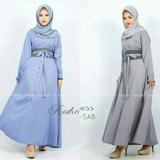 Keiko Dress / Gamis murah / Dress muslimah / Baju menyusui / hijab