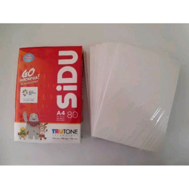 

Kertas HVS A4 SIDU 80GSM 100 Lembar