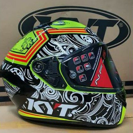 KYT NFR Steel Flower Yellow Limited Edition | SNI | Original KYT 100%