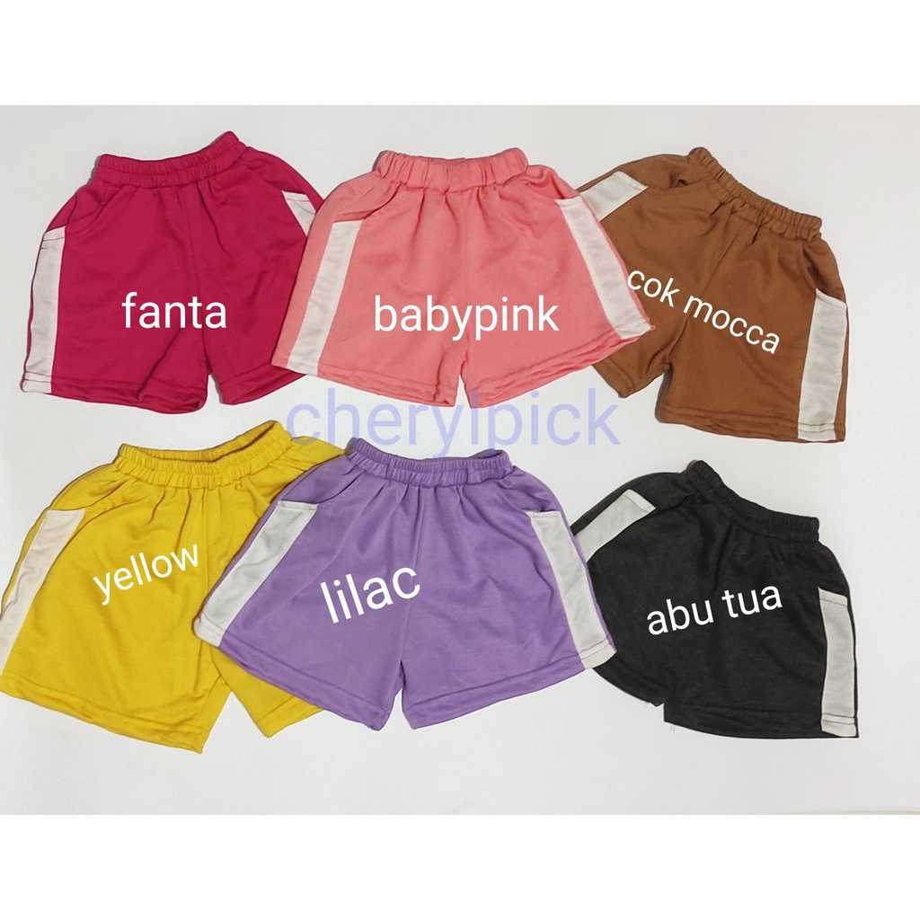 cherylpick celana pendek anak bahan kaos